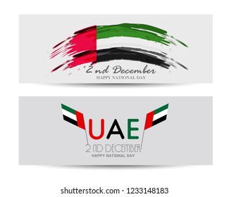 Header Or Banner For National Day Of UAE Celebration.