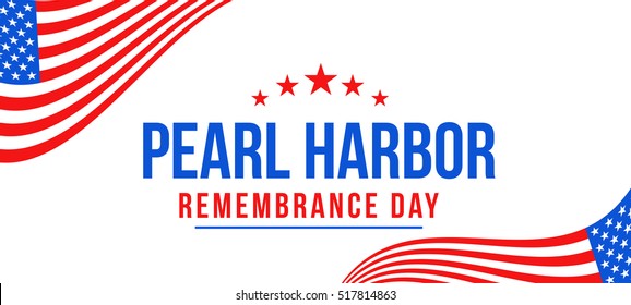 Header or banner of Pearl harbor remembrance day background.