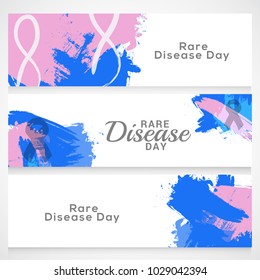 Header Or Banner Of Rare Disease Day Background.