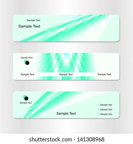 Header or a banner for a website - vector set
