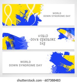 Header Or Banner Of World Down Syndrome Day.