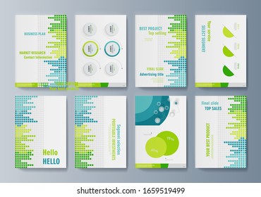 Header design for flyer, book, info banner frame, title sheet. Modern design. Vector. Minimalistic cover design templates. Layout set for covers, albums, notebooks, reports, magazines. set of A4 cover