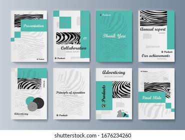 Header design for flyer, book, info banner frame, title sheet. Modern design. Vector. Minimalistic cover design templates. Layout set for covers, albums, notebooks, reports, magazines. set of A4 cover