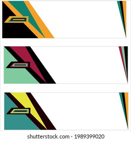 imagen de diseño de encabezado para la empresa. diseño de icono de vectores de cabecera
