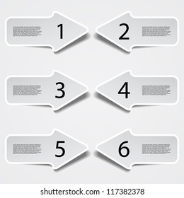 Header designs with numbers