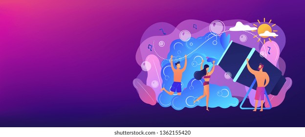 Header or footer banner template with copy space.