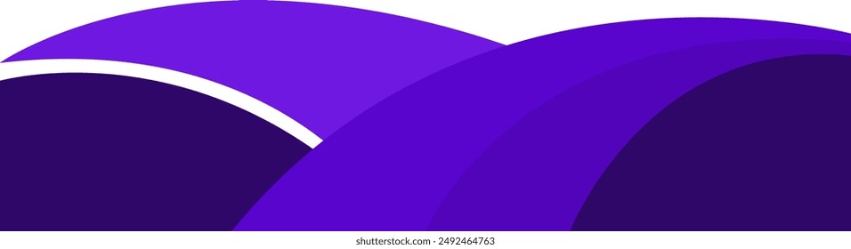 Header footer purple violet curve abstract style border frame vector illustration banner background design