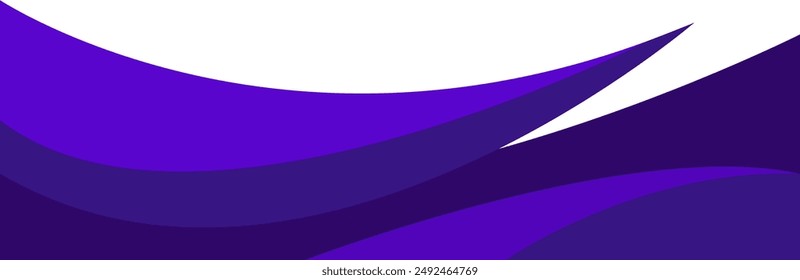 Header footer purple violet curve abstract style border frame vector illustration banner background design