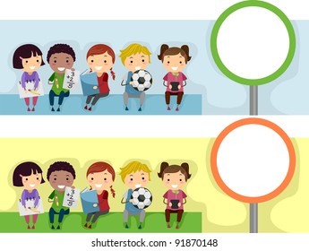 Header Illustration with an Educational Theme