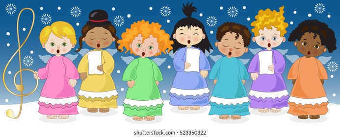 Header with Little Chorus of Angels