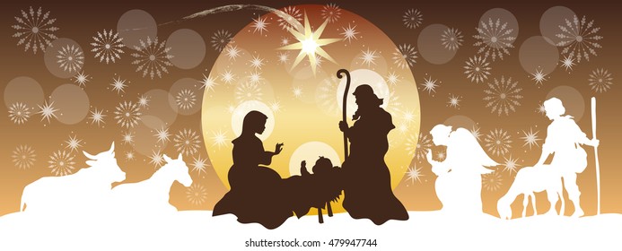Header with Nativity