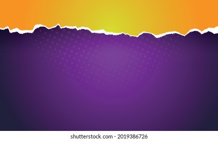 header paper torn editable vector background with modern concept