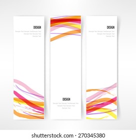 header set of three banner designs business vector