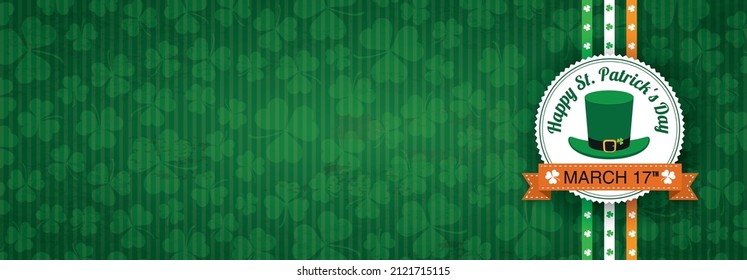  Header Shamrocks St Patricks Day Irish Flag Emblem