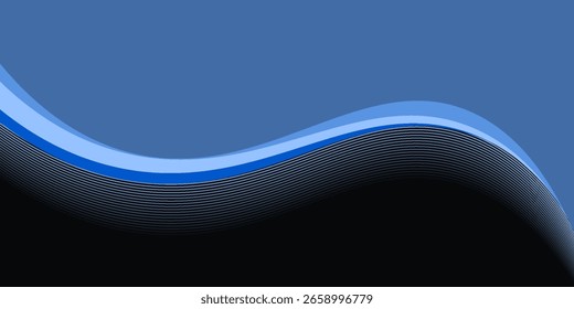 Header shape for website and border for banner. Abstract design element for template.