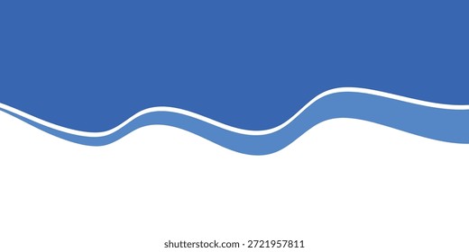 Header shape for website and border for banner. Abstract design element for template.