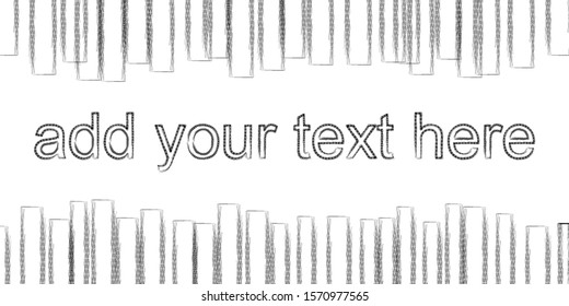 Header template art abstract geometric effect design, vector backgound, black , isolated on white 