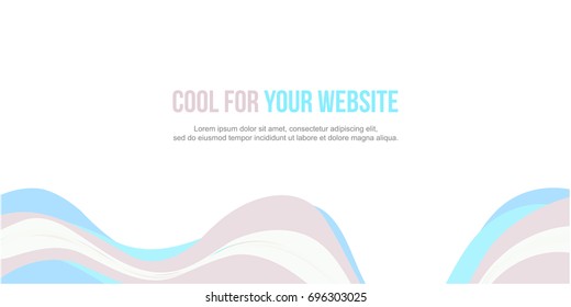 Header website abstract wave design collection