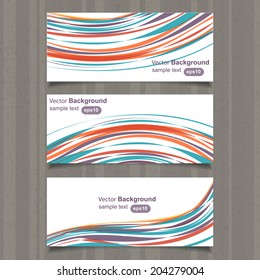 Kopfzeile/Kartendesign bunt, Vektorgrafik