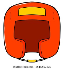 headgear boxing illustration hand drawn isolated vector