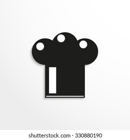 Headgear cooks. Vector icon.