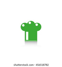 Headgear cooks. Vector icon. 