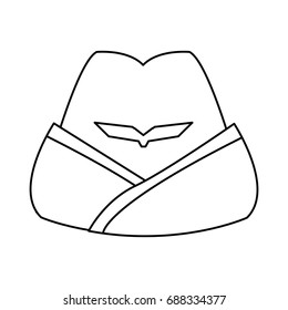 headgear stewardess civil aircraft uniform accessory