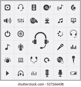 headhones icon. dj icons universal set for web and mobile