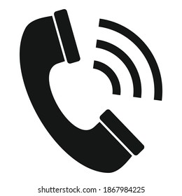 Headhunter call icon. Simple illustration of headhunter call vector icon for web design isolated on white background