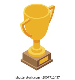 Headhunter cup icon. Isometric of headhunter cup vector icon for web design isolated on white background
