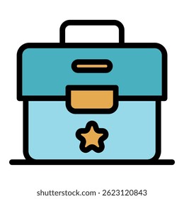 Headhunter icon. Outline headhunter vector icon color flat isolated