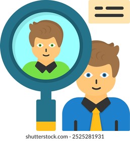 Headhunter Vector Icon Design Symbol