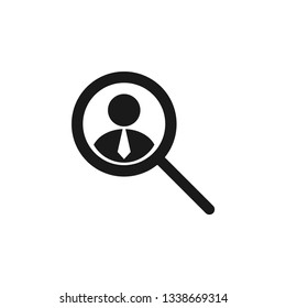 Headhunting icon design template vector isolated illustration
