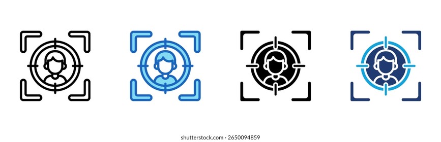 Headhunting Symbol Multi Style Vektorgrafik