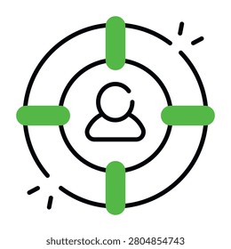 Headhunting icon, perfect editable vector 