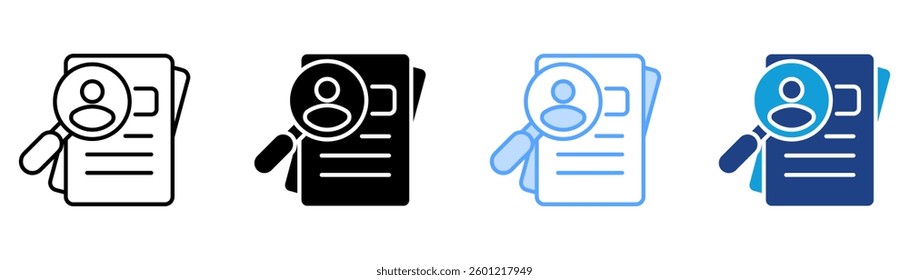 Headhunting Icon Set Multiple Style Collection