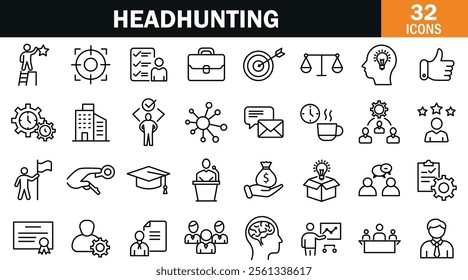 Headhunting Icon: A Symbol of Talent Acquisition and Recruitment Excellence"