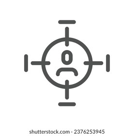 Headhunting related icon outline and linear vector.