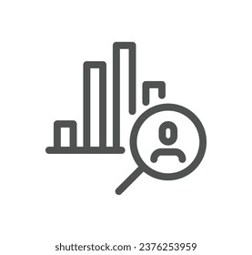Headhunting related icon outline and linear vector.