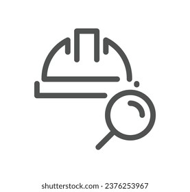 Headhunting related icon outline and linear vector.