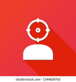 Headhunting, user icon. Focus, target icon