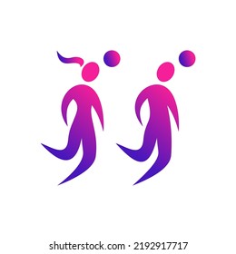encabezado de la ilustración del calcetín vectorial de la persona de la bola