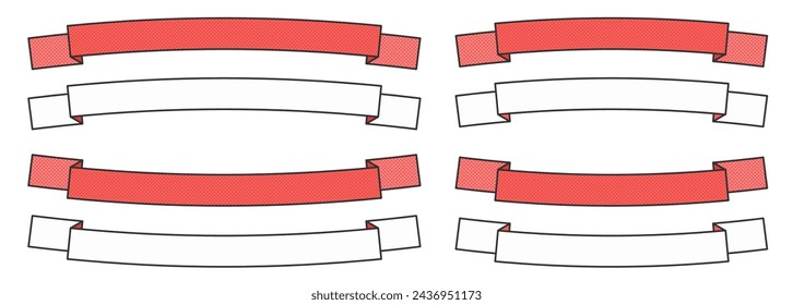 heading ribbon illustration material simple illustration