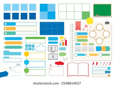 Conjunto de cabeçalhos de imagens de escola cram