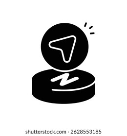 Icono de Vector de cabeza ilustración de stock