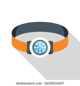 Headlamp with elastic headband providing bright light for outdoor activities, camping, hiking, and working in low light conditions