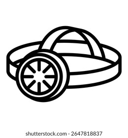 Estilo De Linha De Ícone De Farol Para Diversas Finalidades De Design