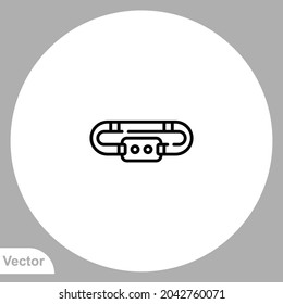 Headlamp icon sign vector,Symbol, logo illustration for web and mobile