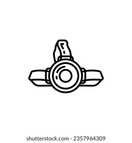 Headlamp icon in vector. Logotype