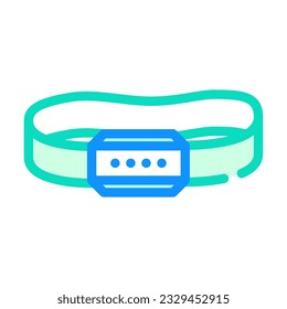 headlamp mountaineering adventure color icon vector. headlamp mountaineering adventure sign. isolated symbol illustration
